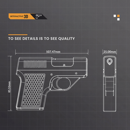 Premium Torch Lighter - Çakmak + Kılıf + 3 Adet Şarjör